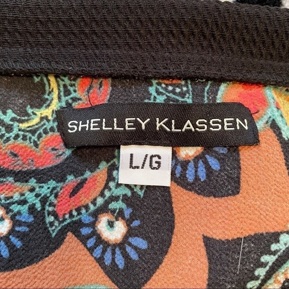 SHELLEY Klassen Paisley Colourful Printed Mini Dress Large - Picture 4 of 7